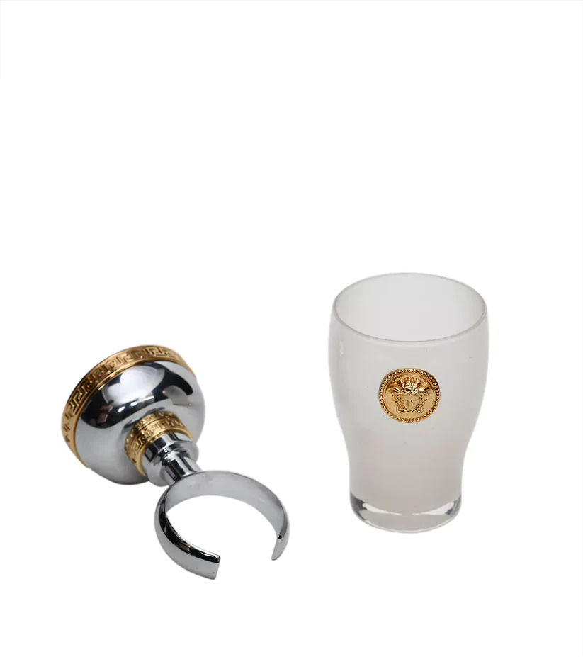 VERSACE - Opaque Soap Holder with Stand - The Perfect Soap Holder for a Clean and Clutter-Free Bathroom